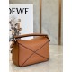 Loewe Puzzle Mini Bag In Caramel Calfskin