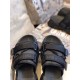 Dior D-Wander Slides In Black Camouflage Technical Fabric