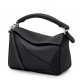 Loewe Puzzle Mini Bag In Black Calfskin