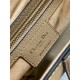 Dior Saddle Bag with Strap in Sand Grained Calfskin