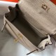 Hermes Kelly 20cm Bag In Trench Clemence Leather GHW