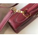 Hermes Kelly 28cm Retourne Bag in Bordeaux Clemence Leather GHW