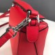 Loewe Puzzle Mini Bag In Red Calfskin