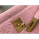 Hermes Kelly 28cm Retourne Bag in Pink Clemence Leather GHW