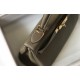 Hermes Kelly 28cm Retourne Bag in Taupe Clemence Leather GHW