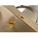 Hermes Kelly 28cm Retourne Bag in Trench Clemence Leather GHW