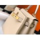 Hermes Kelly 28cm Retourne Bag in Trench Clemence Leather GHW