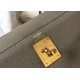 Hermes Kelly 28cm Sellier Bag in Gris Asphalt Epsom Calfskin GHW