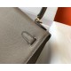 Hermes Kelly 28cm Sellier Bag in Gris Asphalt Epsom Calfskin GHW