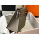 Hermes Kelly 28cm Sellier Bag in Gris Asphalt Epsom Calfskin GHW