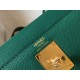 Hermes Kelly 28cm Sellier Bag in Malachite Epsom Calfskin GHW