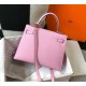 Hermes Kelly 28cm Sellier Bag in Mauve Sylvestre Epsom Calfskin GHW