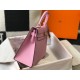 Hermes Kelly 28cm Sellier Bag in Mauve Sylvestre Epsom Calfskin GHW