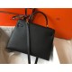 Hermes Kelly 28cm Sellier Bag in Black Epsom Calfskin GHW