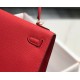 Hermes Kelly 28cm Sellier Bag in Red Epsom Calfskin GHW