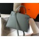 Hermes Kelly 28cm Sellier Bag in Vert Amande Epsom Calfskin GHW