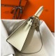 Hermes Kelly 28cm Sellier Bag in Craie Epsom Calfskin GHW