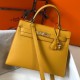 Hermes Kelly 28cm Sellier Bag in Yellow Epsom Calfskin GHW