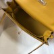 Hermes Kelly 28cm Sellier Bag in Yellow Epsom Calfskin GHW