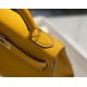 Hermes Kelly 28cm Sellier Bag in Yellow Epsom Calfskin GHW