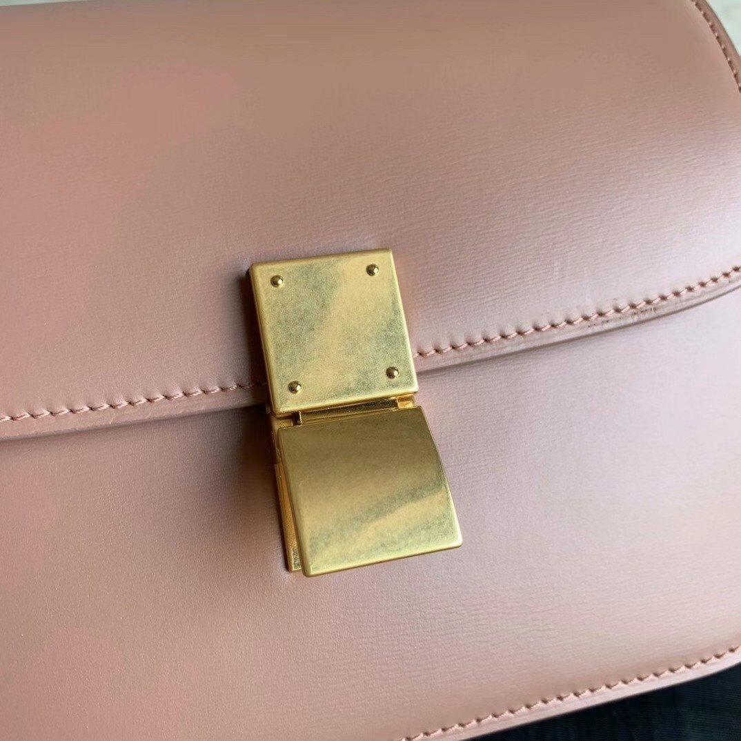 Celine Classic Box Teen Bag In Antique Rose Box Calfskin