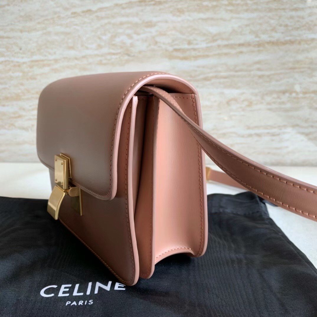 Celine Classic Box Teen Bag In Antique Rose Box Calfskin