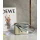 Loewe Puzzle Mini Bag In Grey/Cream/White Calfskin