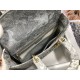 Dior Lady D-Lite Large Bag In Gray Toile de Jouy Reverse Embroidery