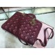 Dior Lady Dior Large Bag In Bordeaux Cannage Lambskin