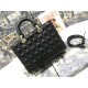 Dior Lady Dior Large Bag In Black Cannage Lambskin