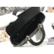 Dior Lady Dior Large Bag In Black Cannage Lambskin