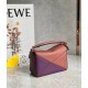 Loewe Puzzle Mini Bag In Purple/Caramel/Blossom Calfskin