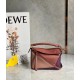 Loewe Puzzle Mini Bag In Purple/Caramel/Blossom Calfskin