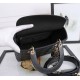 Dior Lady Dior Medium Bag in Black Lambskin with Enamel Charm