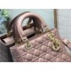 Dior Lady Dior Medium Bag In Blush Cannage Lambskin