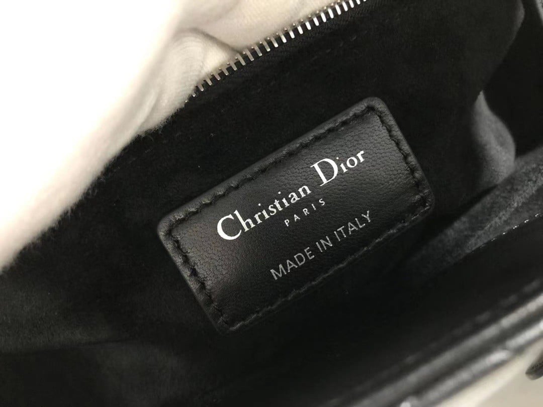 Dior Lady Dior Medium Bag In Noir Cannage Lambskin