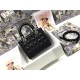 Dior Lady Dior Medium Bag In Noir Cannage Lambskin