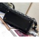 Dior Lady Dior Medium Bag In Black Cannage Lambskin