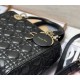 Dior Lady Dior Medium Bag In Black Cannage Lambskin