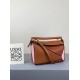 Loewe Puzzle Mini Bag In Brown/Camel/Pink Calfskin