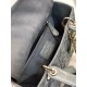 Dior Lady Dior Medium Bag In Grey Patent Cannage Calfskin