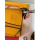 Loewe Puzzle Mini Bag In Yellow Calfskin