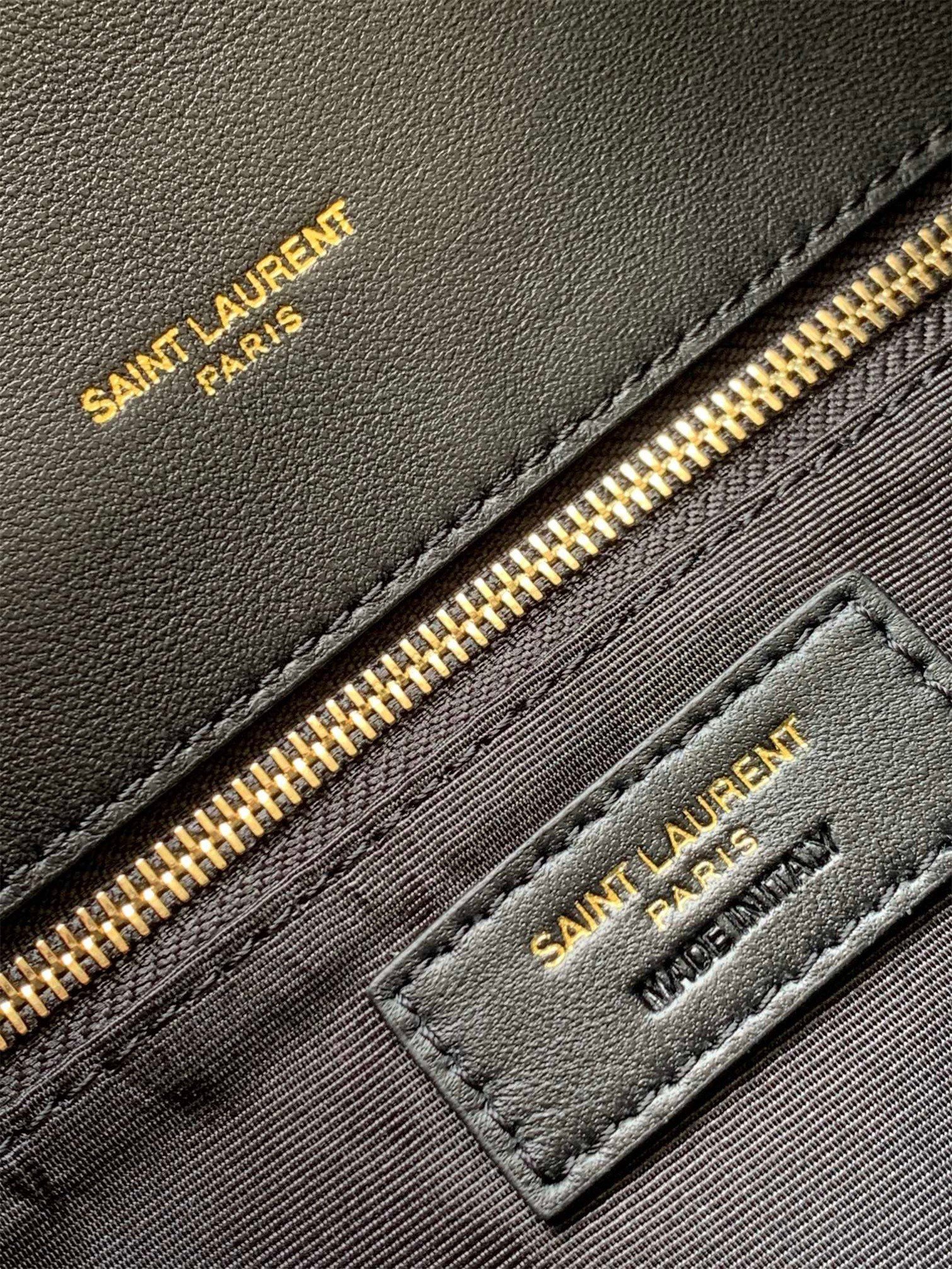 Saint Laurent Puffer Toy Bag In Black Quilted Lambskin