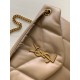 Saint Laurent Puffer Small Chain Bag In Beige Lambskin