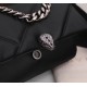 Bvlgari Serpenti Cabochon Mini Bag In Black Calfskin