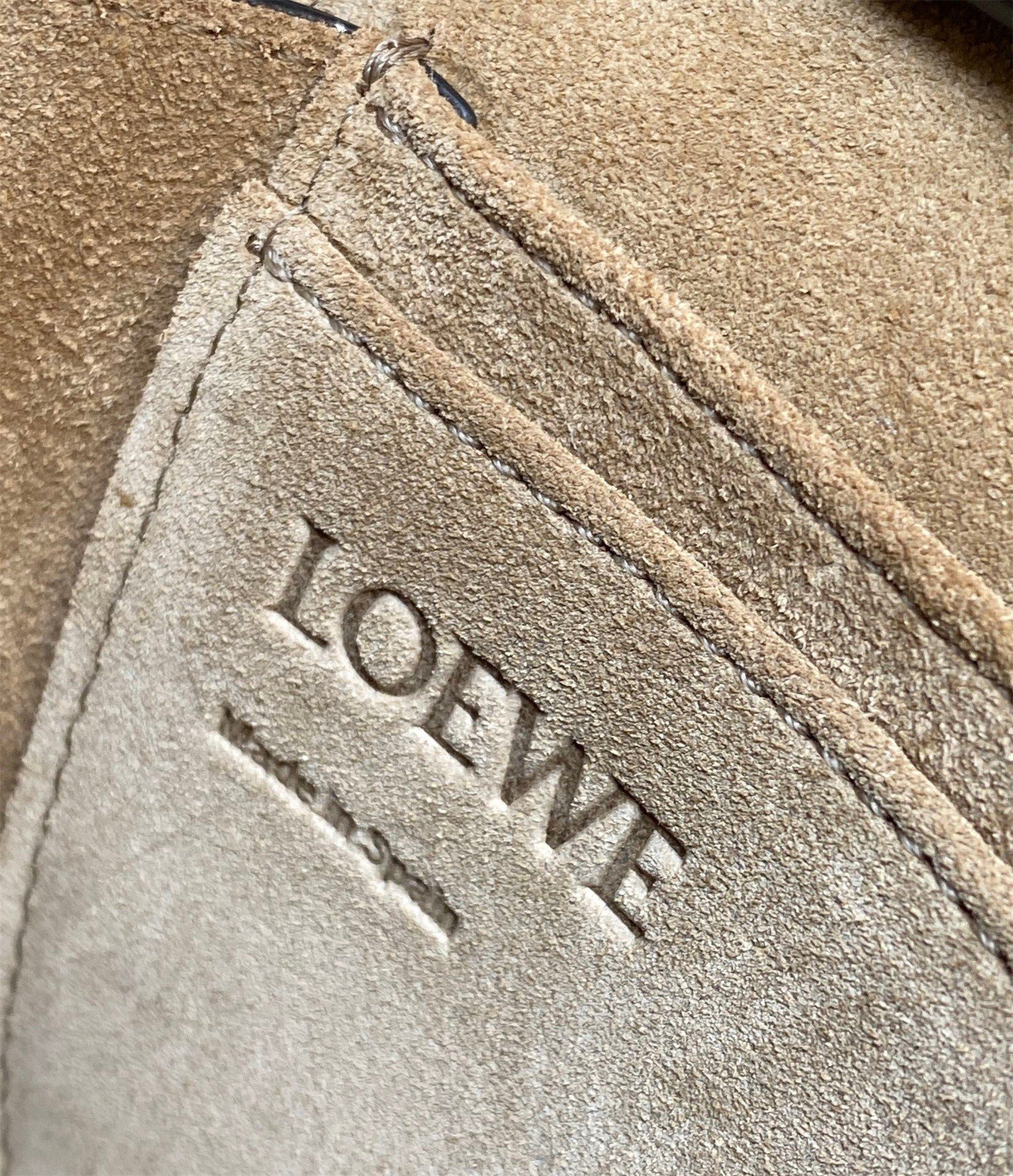 Loewe Mini Gate Dual Bag In Chocolate Calfskin