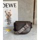 Loewe Mini Gate Dual Bag In Chocolate Calfskin