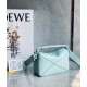 Loewe Puzzle Mini Bag In Aquamarine Satin Calfskin