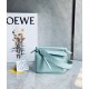 Loewe Puzzle Mini Bag In Aquamarine Satin Calfskin