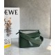 Loewe Puzzle Mini Bag In Vintage Khaki Satin Calfskin